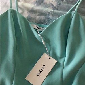 Mini blue likely dress